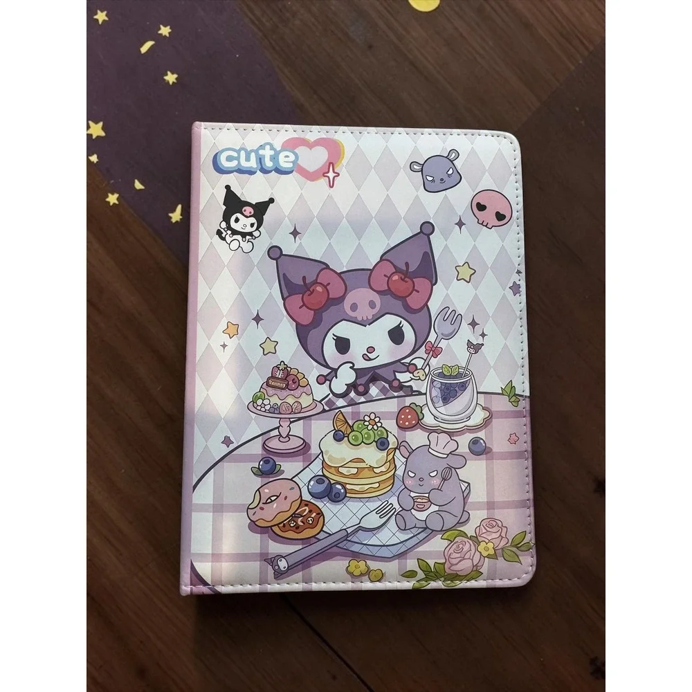 Sanrio Kuromi A5 Journal Notebook Cafe Theme Padded Cover Pink Purple 6x8